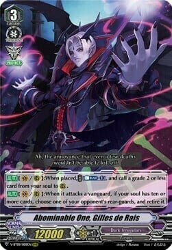 Abominable One, Gilles de Rais Card Front