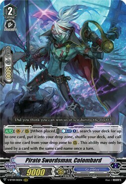 Pirate Swordsman, Colombard Card Front