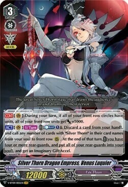 Silver Thorn Dragon Empress, Venus Luquier [V Format] Card Front