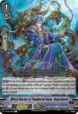 Witch Doctor of Powdered Bone, Negrobone [V Format] Card Front