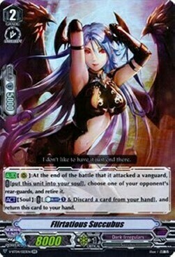 Flirtatious Succubus Card Front