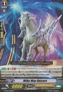 Milky Way Unicorn Card Front