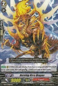 Burning Horn Dragon Card Front