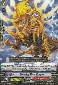 Burning Horn Dragon Card Front