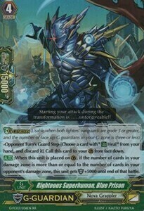 Righteous Superhuman, Blue Prison Card Front