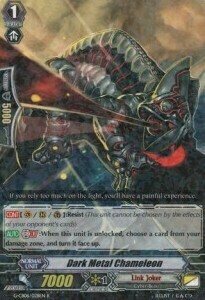 Dark Metal Chameleon Card Front