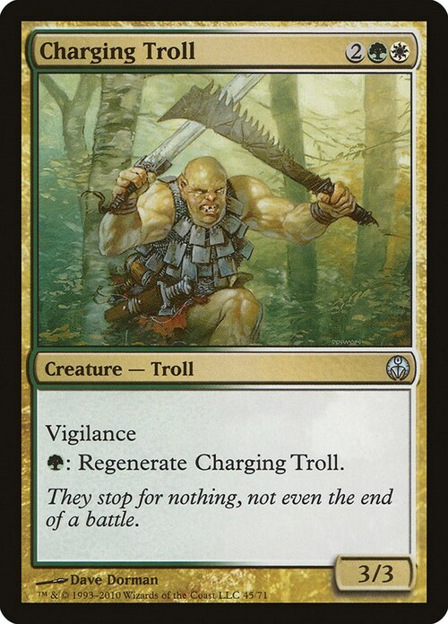 Charging Troll Card Front