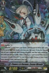 Flowers in Vacuum, Cosmo Wreath Card Front