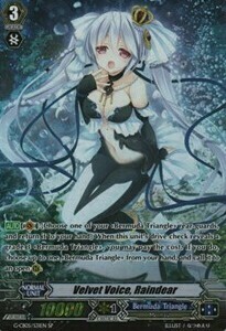Velvet Voice, Raindear Card Front