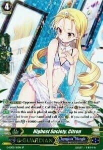 Highest Society, Citron [G Format] Card Front