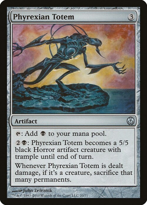 Phyrexian Totem Card Front