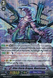 Blue Storm Dragon, Maelstrom Card Front