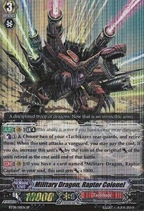 Military Dragon, Raptor Colonel Card Front