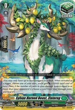 Sylvan Horned Beast, Zlatorog Card Front