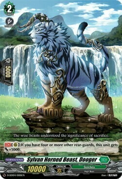 Sylvan Horned Beast, Dooger Card Front