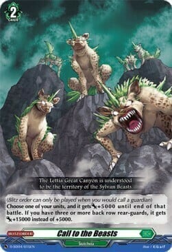 Call to the Beasts [D Format] Card Front