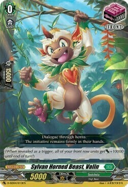 Sylvan Horned Beast, Valin Card Front