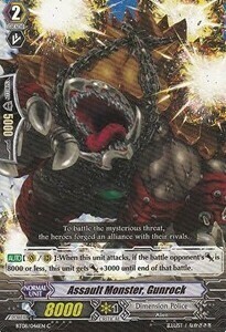 Assault Monster, Gunrock Card Front