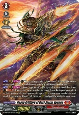 Heavy Artillery of Dust Storm, Eugene Card Front