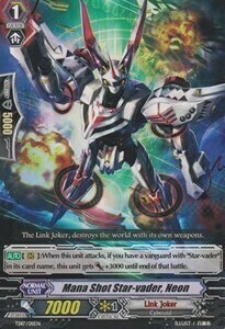 Mana Shot Star-vader, Neon Card Front