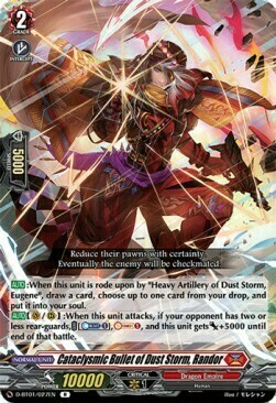 Cataclysmic Bullet of Dust Storm, Randor Card Front