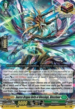Source Dragon Deity of Blessings, Blessfavor Card Front