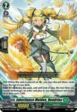 Inheritance Maiden, Hendrina Card Front