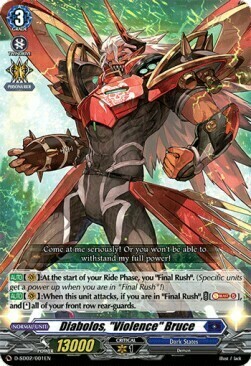 Diabolos, "Violence" Bruce Card Front