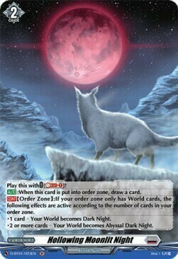 Hollowing Moonlit Night Card Front