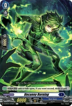 Uncanny Burning Card Front