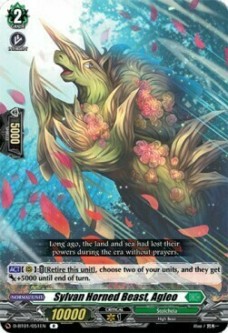 Sylvan Horned Beast, Agleo [D Format] Card Front
