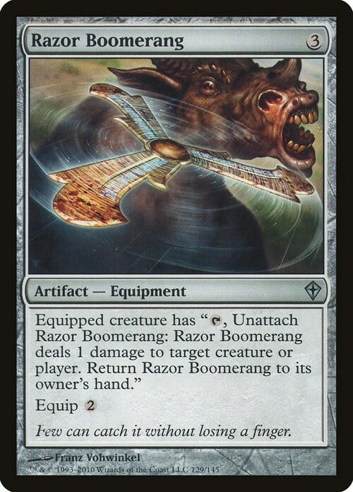 Razor Boomerang Card Front
