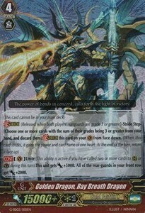 Golden Dragon, Ray Breath Dragon Card Front