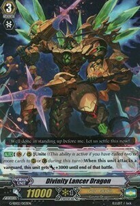 Divinity Lancer Dragon Card Front