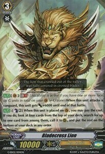 Bladecross Lion Card Front