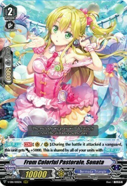 From Colorful Pastorale, Sonata Card Front