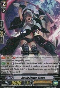 Battle Sister, Crepe [G Format] Card Front