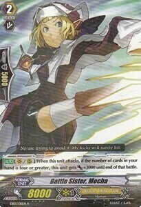 Battle Sister, Mocha Card Front
