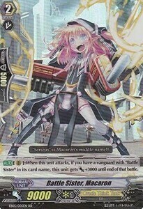 Battle Sister, Macaron Card Front