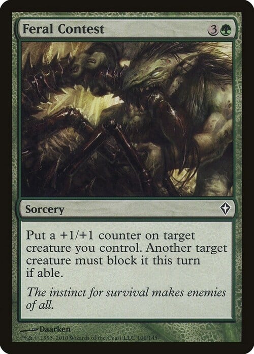 Feral Contest Card Front
