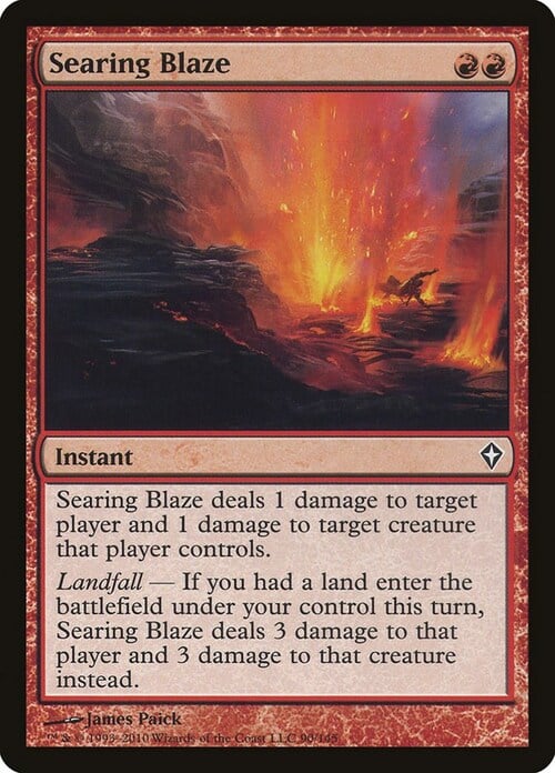 Searing Blaze Card Front