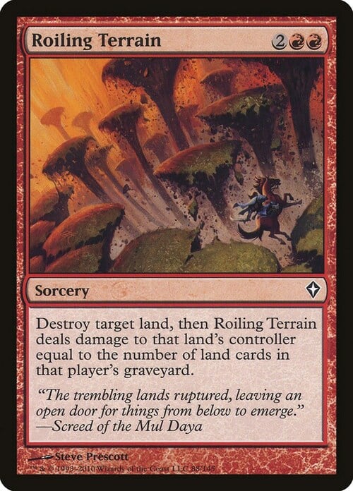Roiling Terrain Card Front