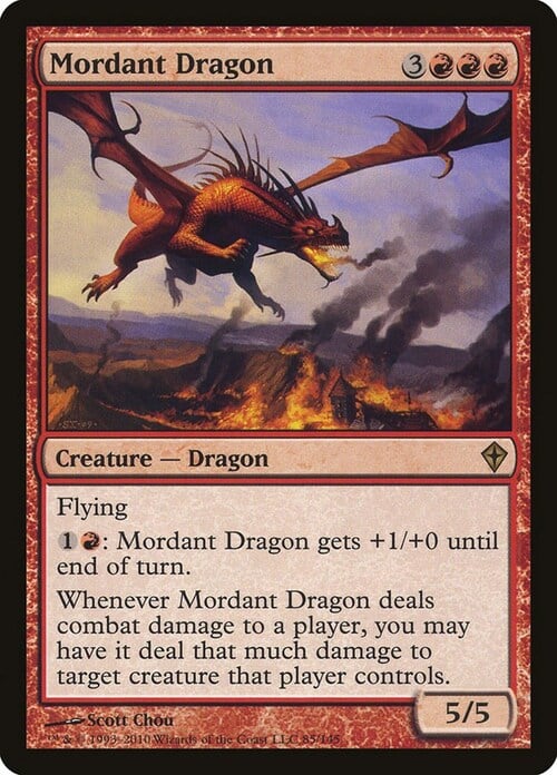 Mordant Dragon Card Front