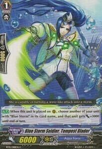 Blue Storm Soldier, Tempest Blader [G Format] Frente