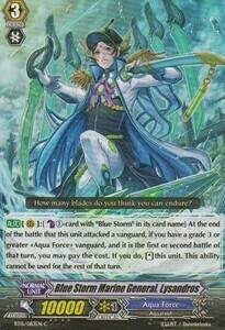 Blue Storm Marine General, Lysandros Card Front