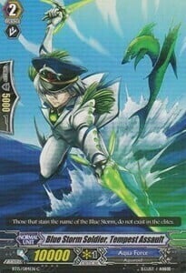 Blue Storm Soldier, Tempest Assault Card Front