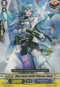 Blue Storm Battle Princess, Doria Card Front