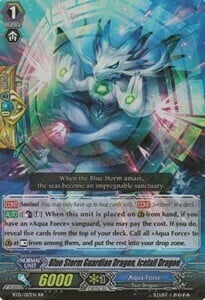 Blue Storm Guardian Dragon, Icefall Dragon Card Front