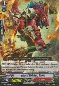 Lizard Soldier, Grom Card Front