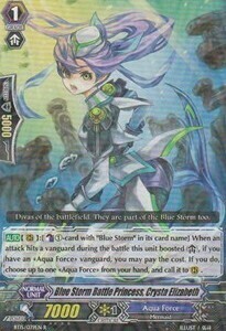 Blue Storm Battle Princess, Crysta Elizabeth Card Front